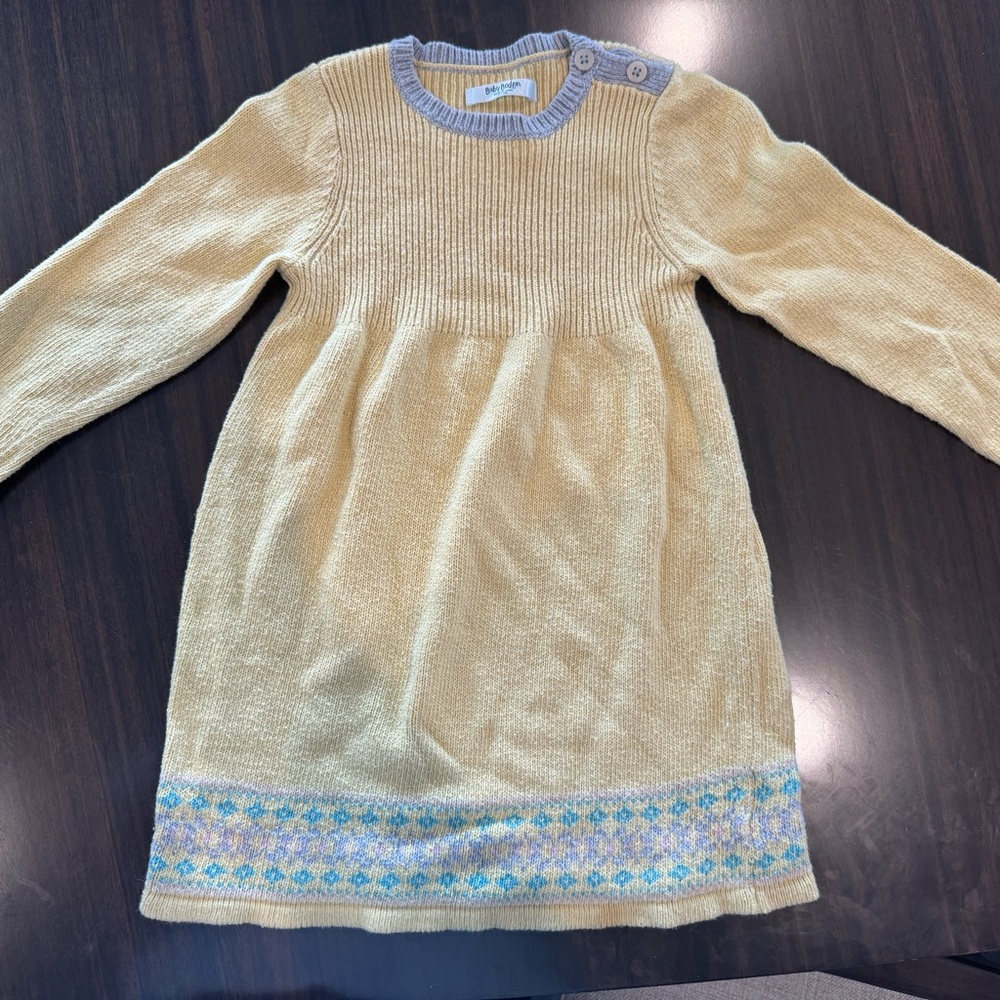 Baby Boden sweater dress. Good used condition. No holes or stains